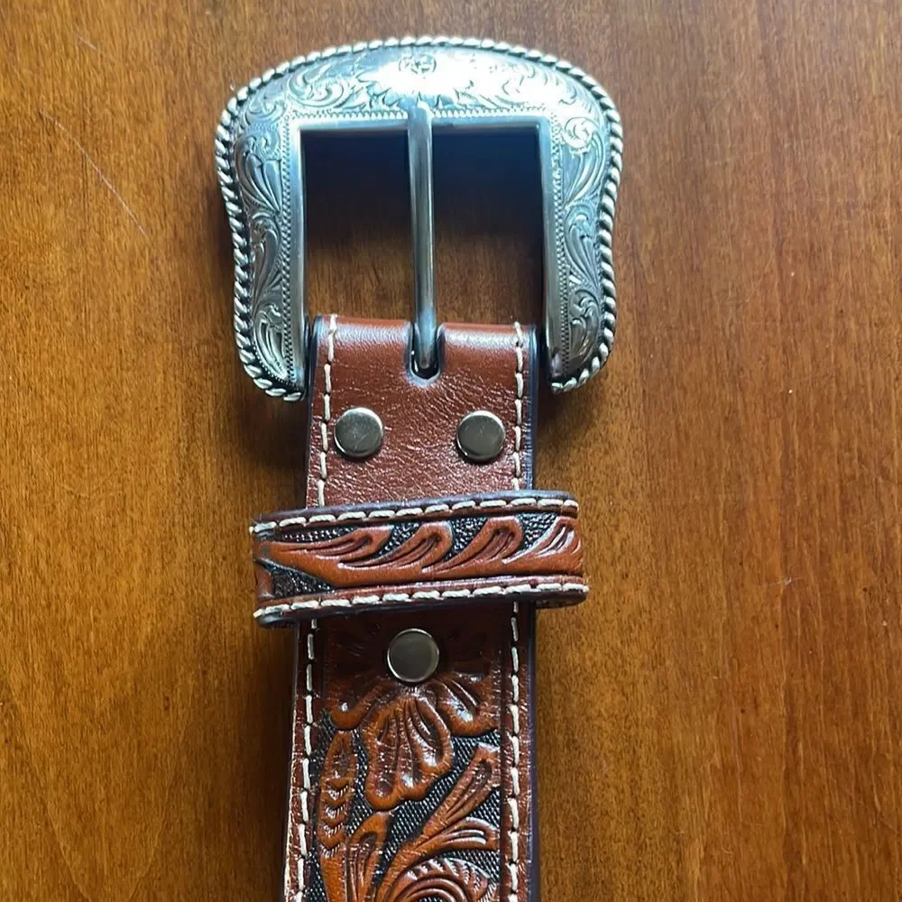 Nocona Unisex Pro Series Rhinestone & Stud Western Belt - 34